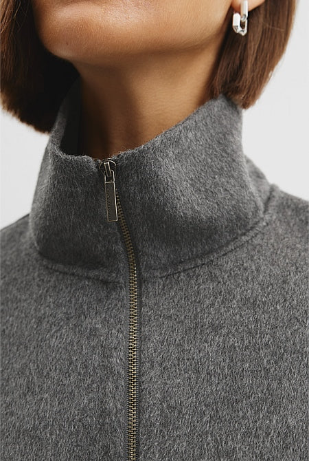 Zip Through Crop Jacket