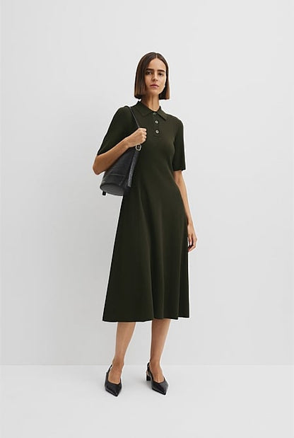 Compact Knit Midi Dress