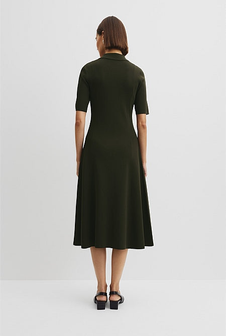 Compact Knit Midi Dress