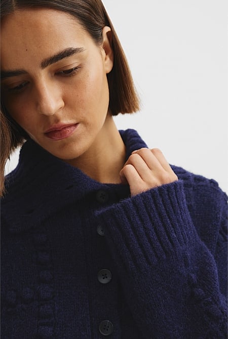 Long Sleeve Polo Knit