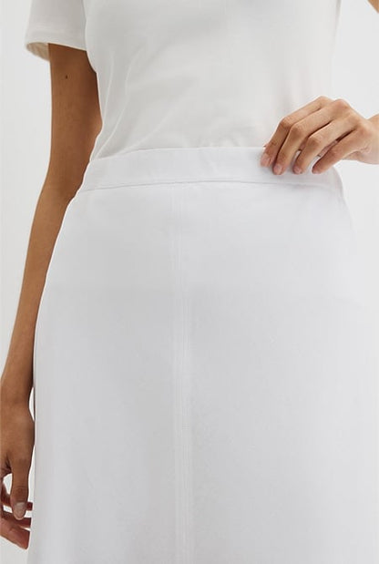 Organically Grown Linen Pull On Midi Skirt
