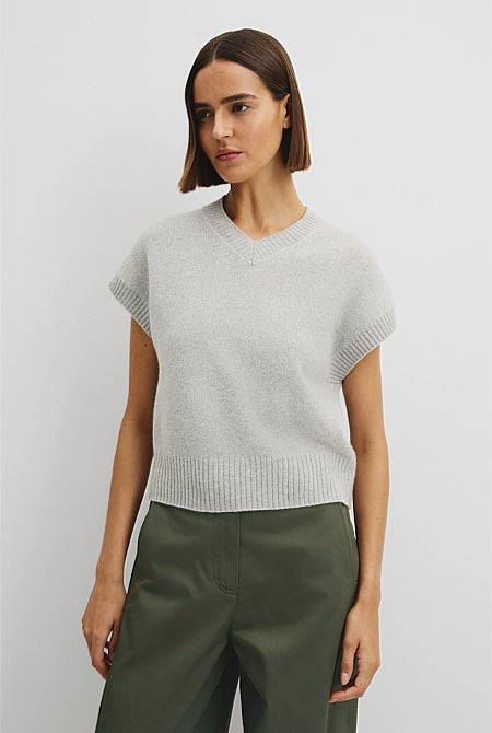 Short Sleeve Merino Wool Knit