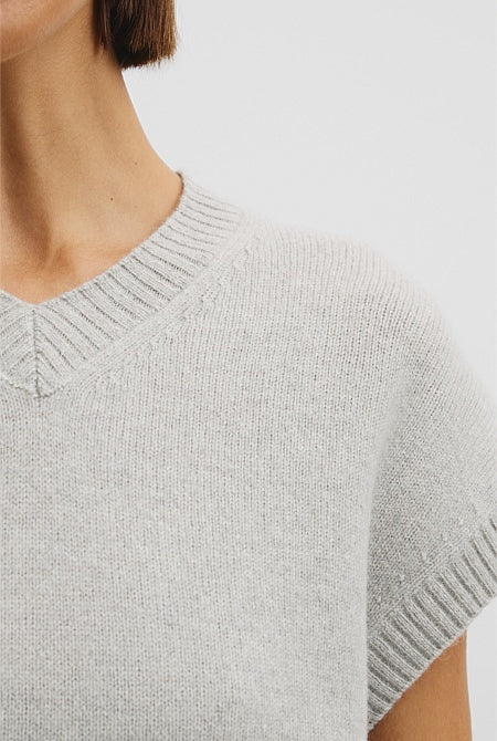 Short Sleeve Merino Wool Knit