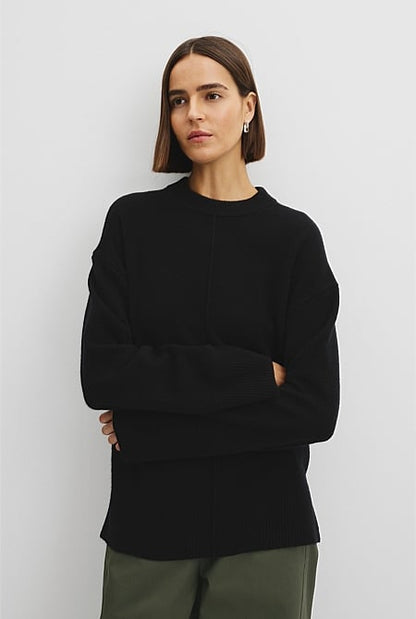 Merino Wool Crew Neck Knit