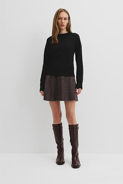 Lightweight Merino Wool Crew Neck Knit