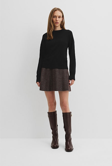 Lightweight Merino Wool Crew Neck Knit