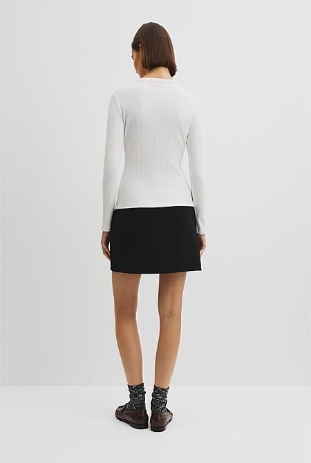 Long Sleeve Rib Top
