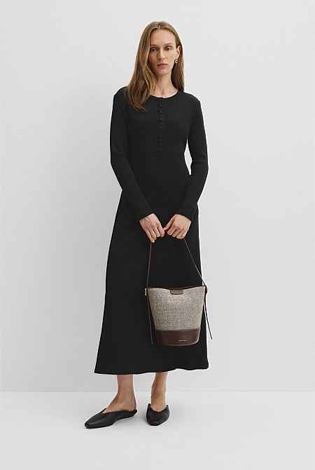 Structured Bucket Bag