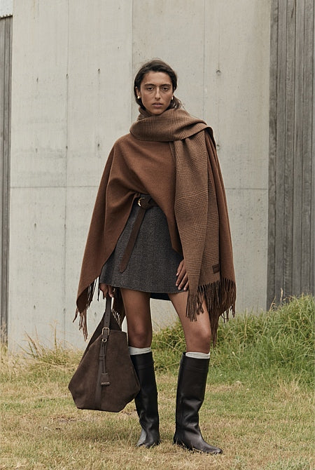 Herringbone Knit Skirt