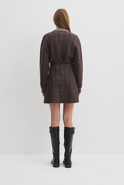 Herringbone Knit Skirt