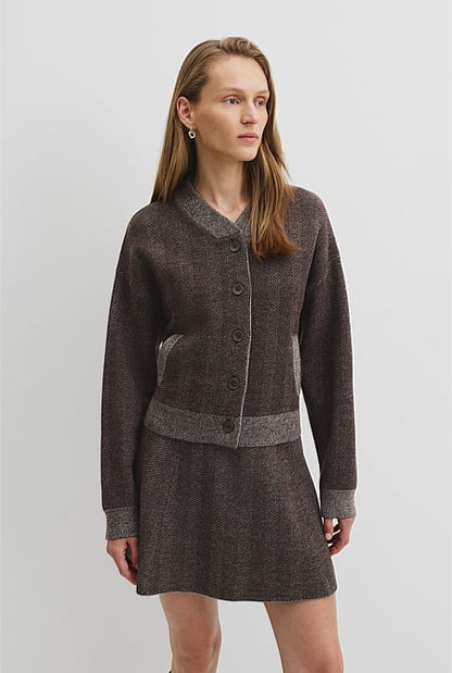 Herringbone Knit Jacket