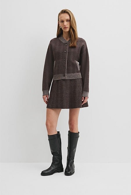 Herringbone Knit Jacket