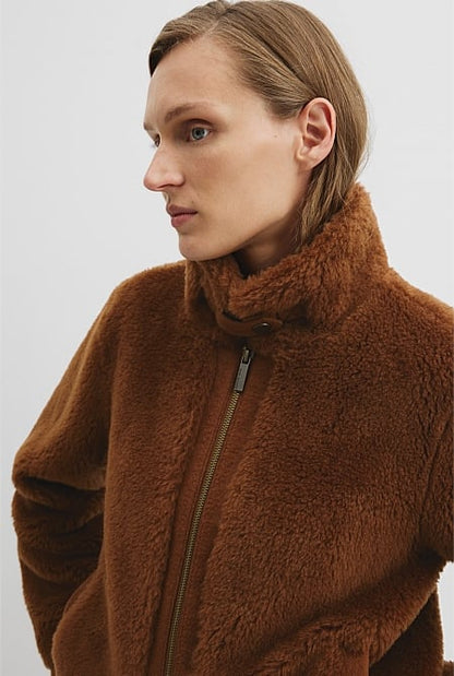 Short Teddy Fur Jacket
