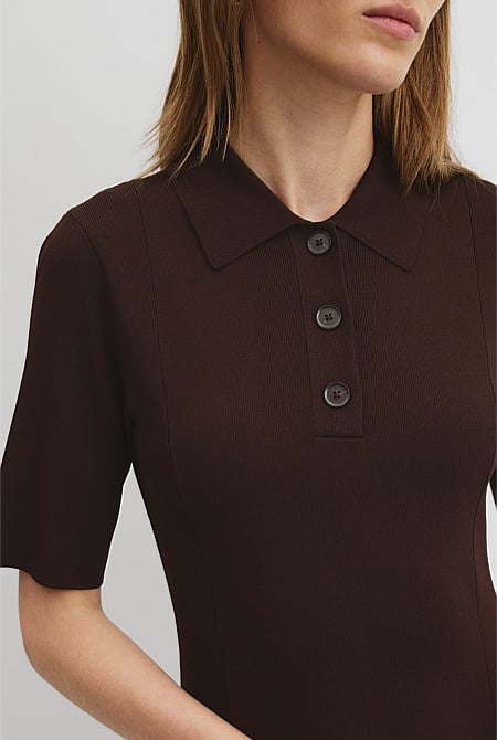 Compact Knit Midi Dress