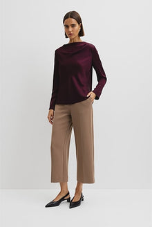 Draped Long Sleeve Shirt