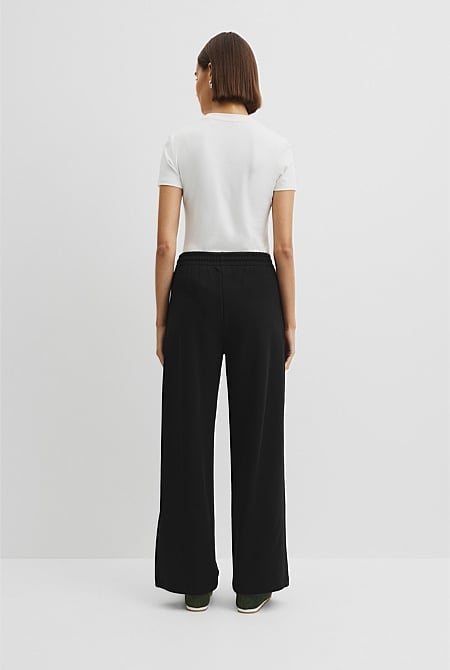Australian Good Earth Cotton Straight Leg Track Pant