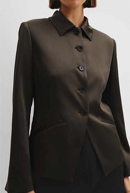 Satin Collar Jacket