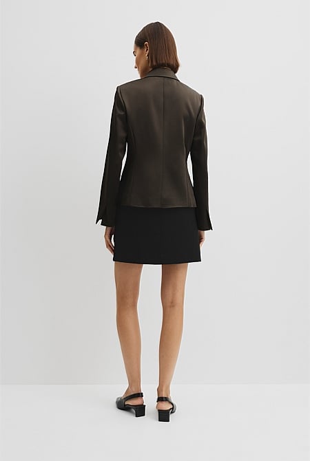 Satin Collar Jacket