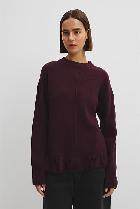 Merino Wool Crew Neck Knit