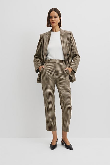 Check Wool Pant