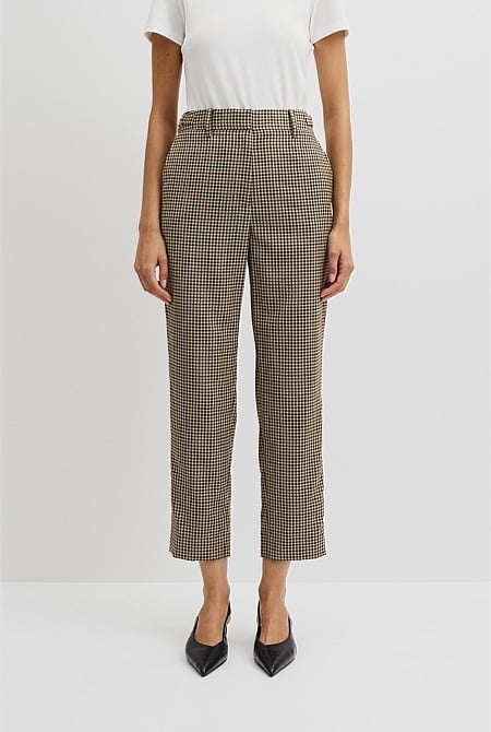 Check Wool Pant