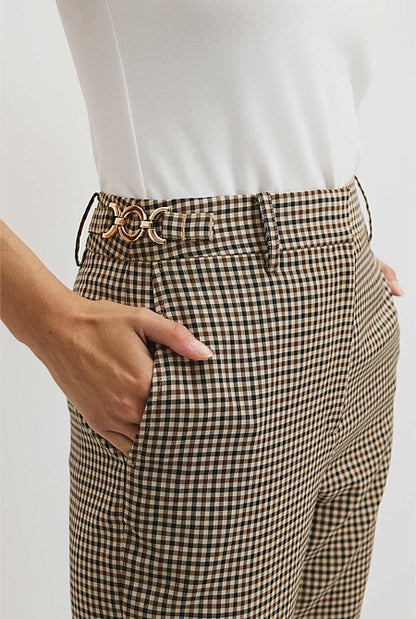 Check Wool Pant