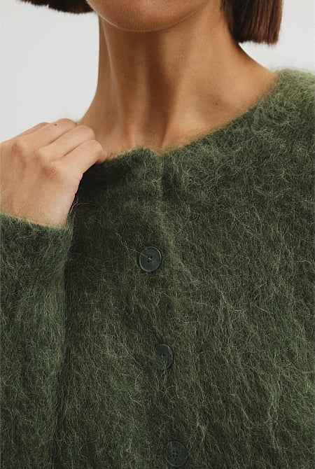 Long Sleeve Fluffy Cardigan
