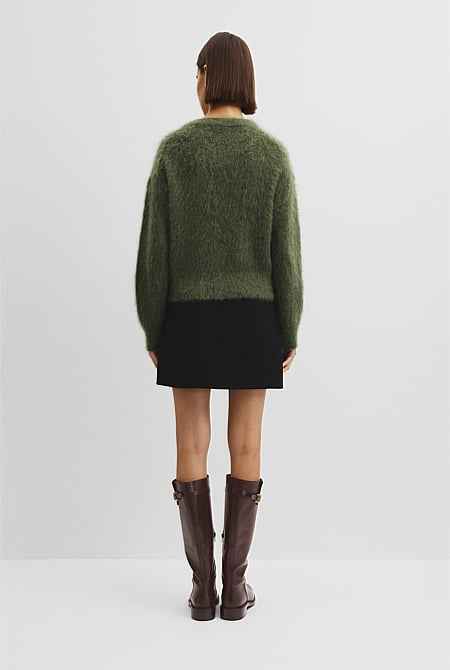 Long Sleeve Fluffy Cardigan