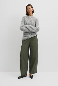 Fluffy Crew Neck Knit