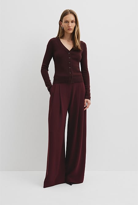 Wool Silk Cardigan