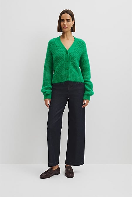 Fluffy Knit Cardigan