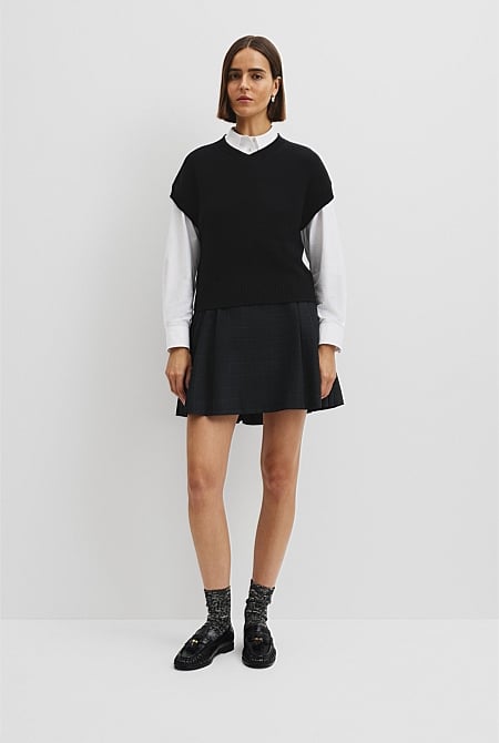 Short Sleeve Merino Wool Knit