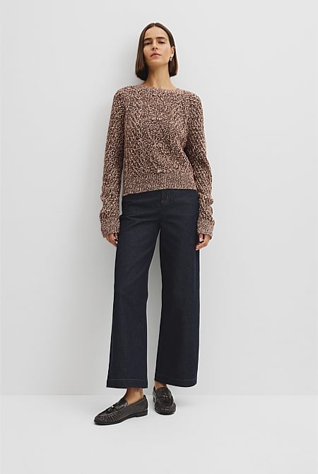 Twist Knit Cable Knit Pullover