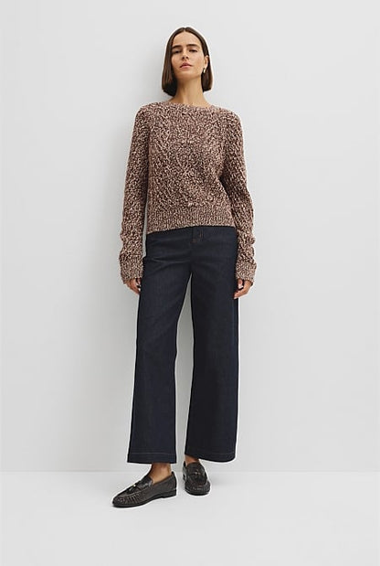 Twist Knit Cable Knit Pullover