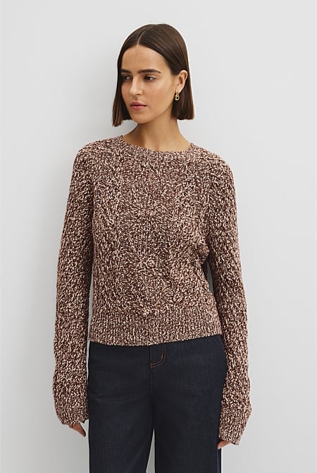 Twist Knit Cable Knit Pullover