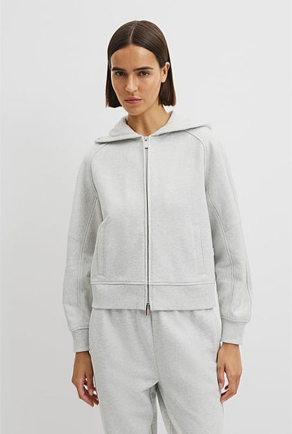 Australian Good Earth Cotton Zip Through Hooded Sweat