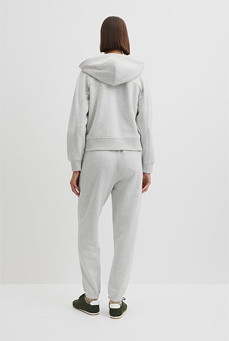 Australian Good Earth Cotton Zip Through Hooded Sweat