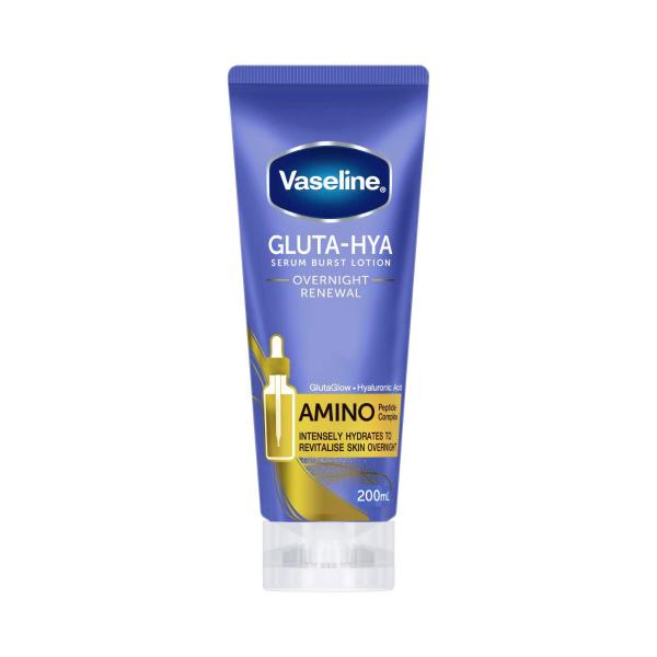 VASELINE GLUTA-HYA BODY LOTION MOISTURISER  OVERNIGHT 200ML