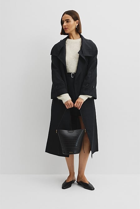 Structured Bucket Bag