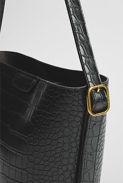 Structured Bucket Bag