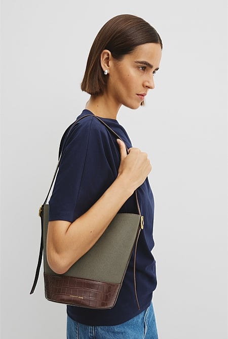 Structured Bucket Bag