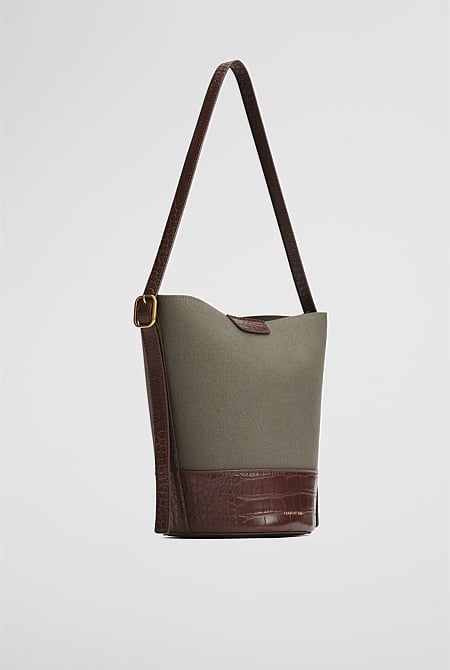 Structured Bucket Bag