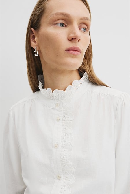 Long Sleeve Ruffle Shirt