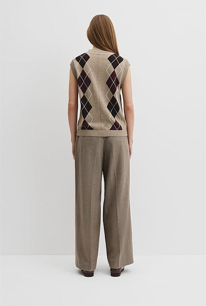 Argyle Knit Vest