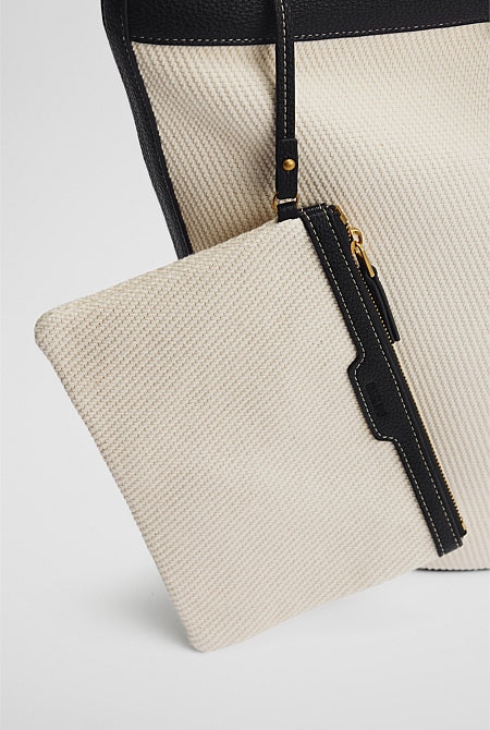 Curved Logo Shopper