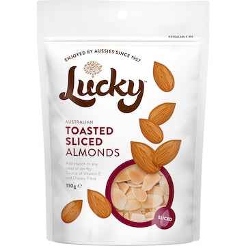 Lucky Toasted Sliced Almonds 110g