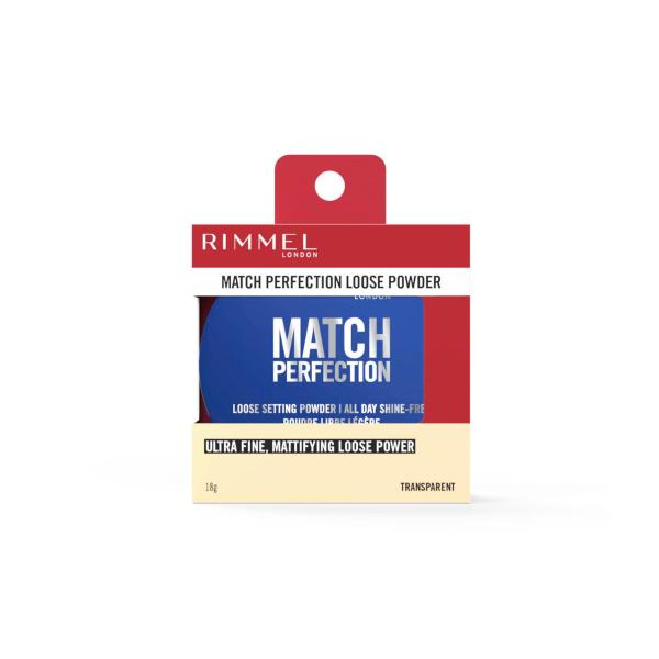 RIMMEL MATCH PERFECTION LOOSE POWDER TRANSCLUCENT 18G
