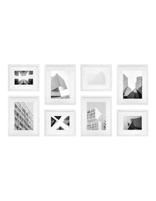 Premium 8 Piece Gallery Photo Wall Frame Set in White