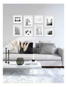 Premium 8 Piece Gallery Photo Wall Frame Set in White
