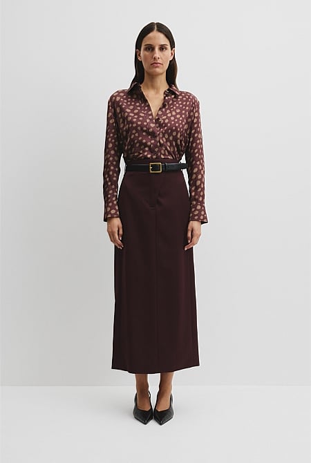 Print Tuck Shirt
